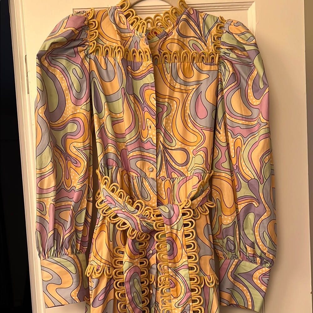 CeliaB Multicolor Swirl Midi Dress